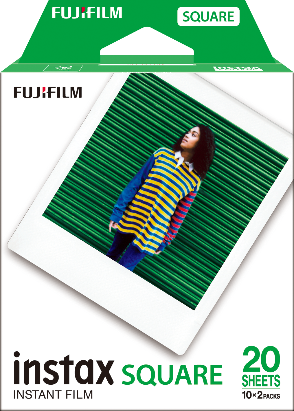 Fujifilm instax Square WW 2 Sofortfilm 1 x 2, weißer Rand