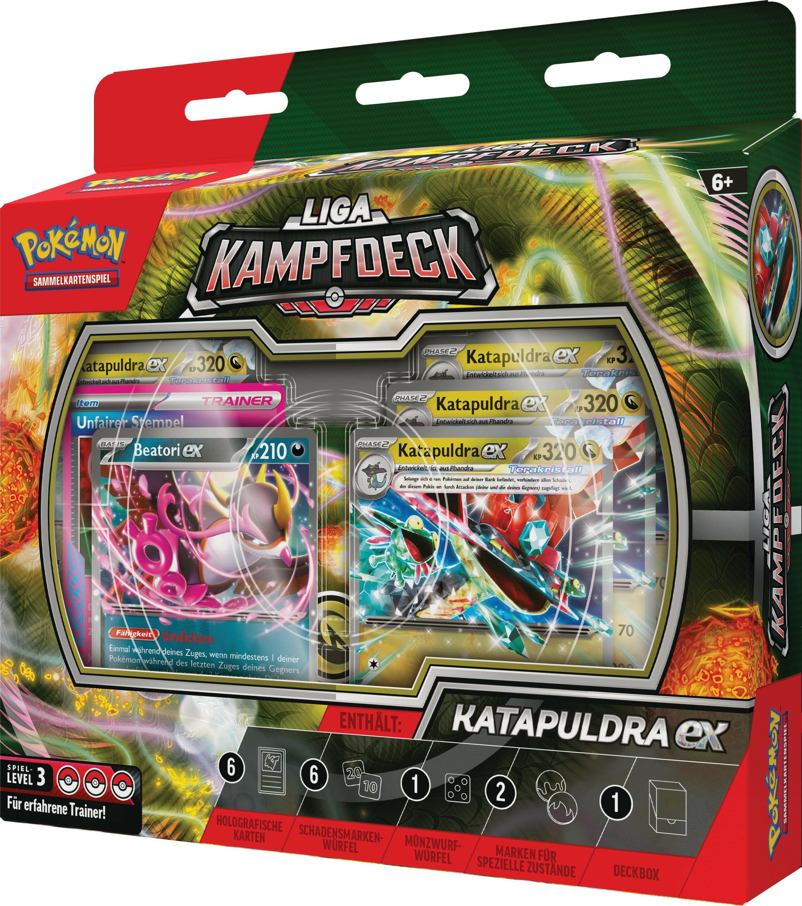 Pokémon Liga-Kampfdeck Katapuldra-ex – 60 Karten Deck.
