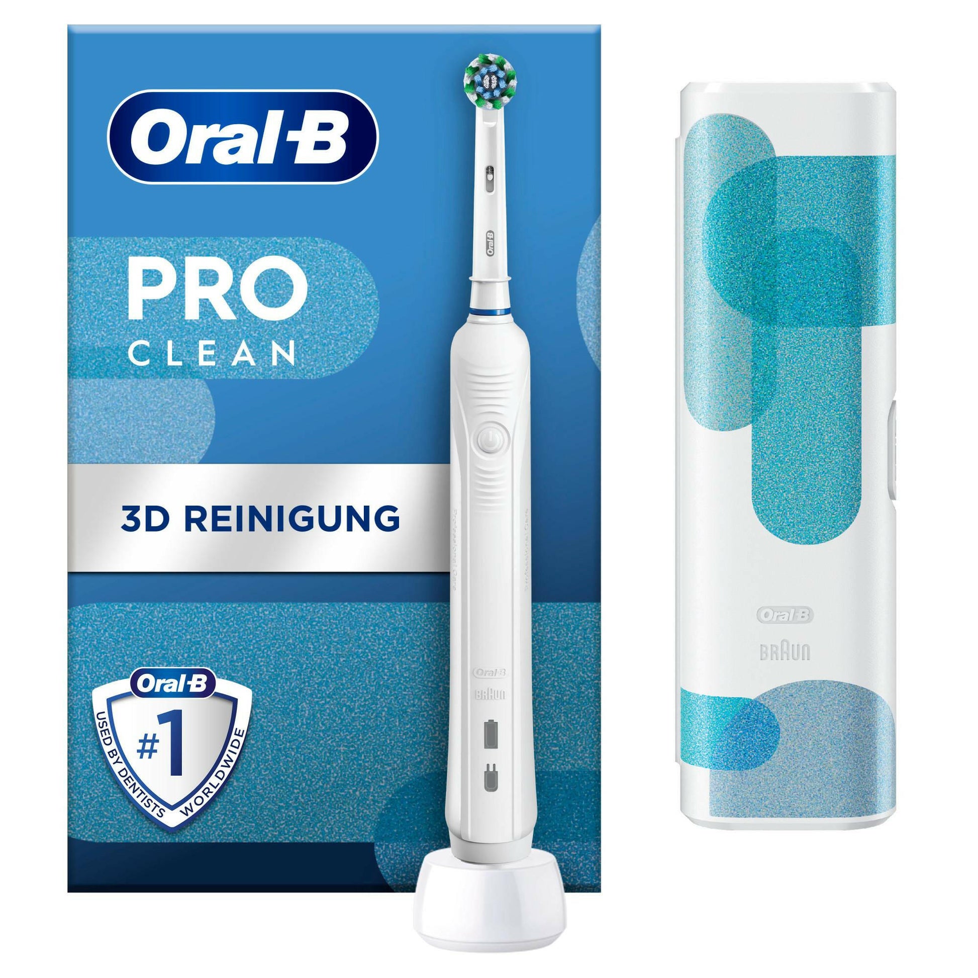 Oral-B Pro 1 Clean Zahnbürste mit 3in1-Reinigungstechnologie.