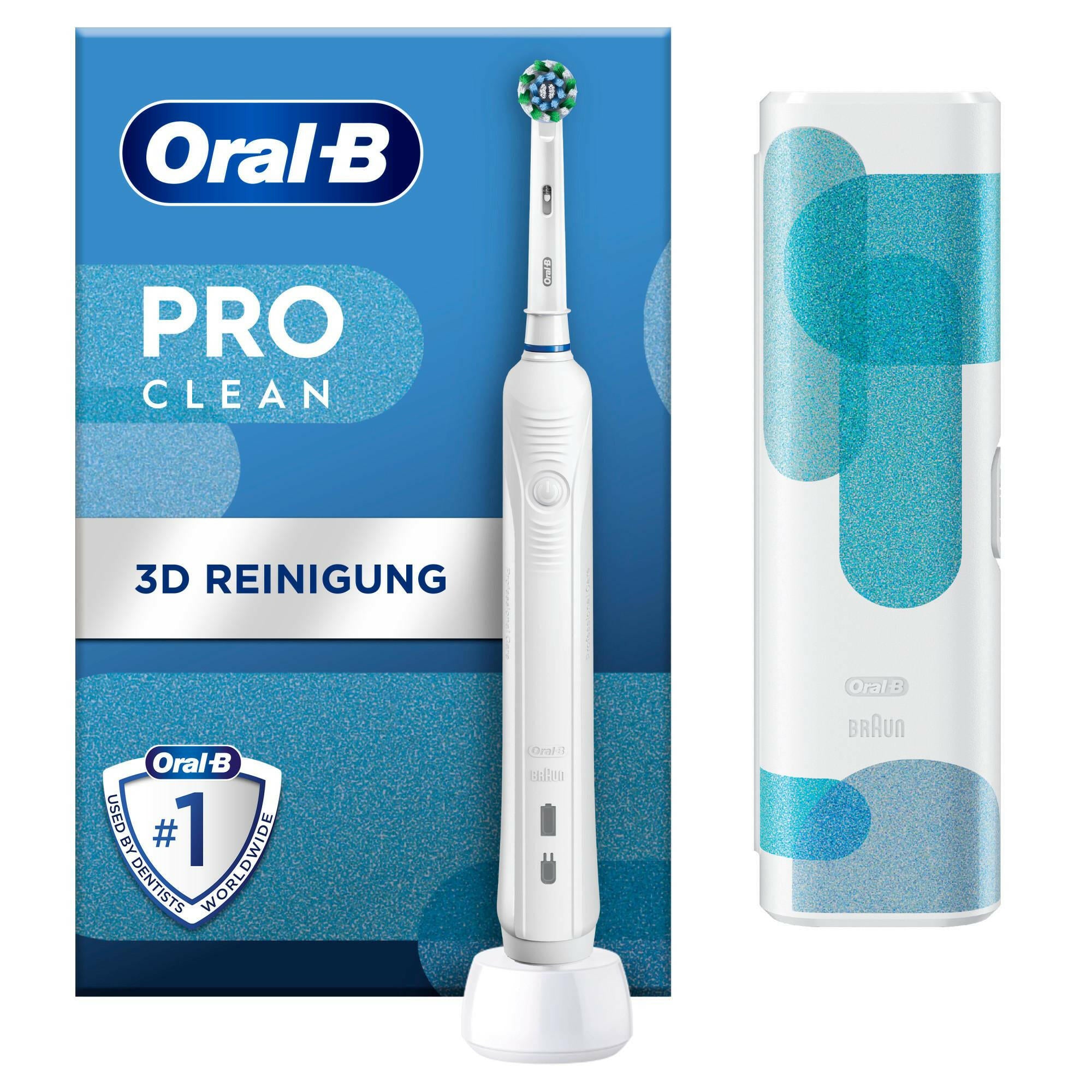 Oral-B Pro 1 Clean Zahnbürste mit 3in1-Reinigungstechnologie.