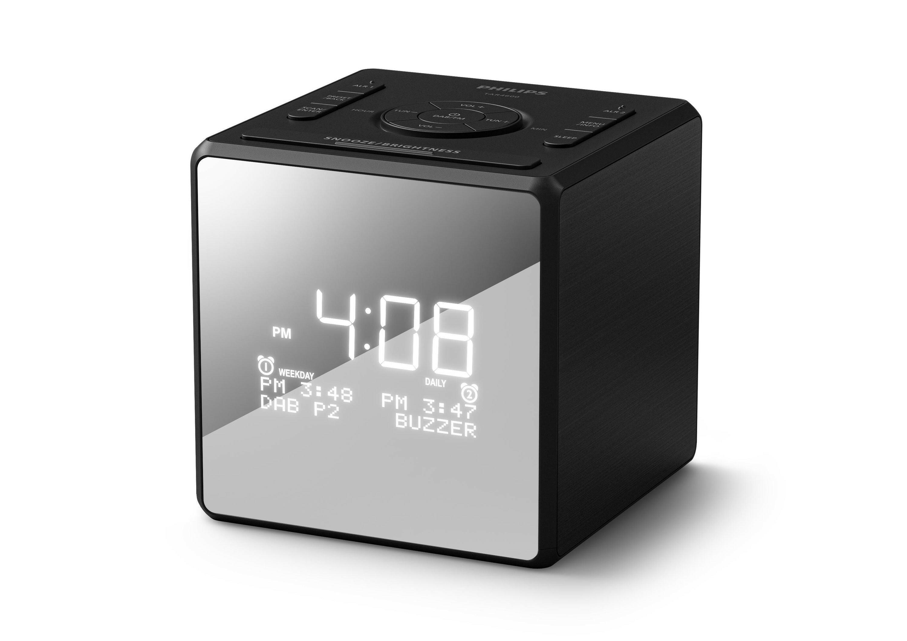 Philips TAR4600 DAB/FM Radiowecker mit USB-C & Dual Alarm.