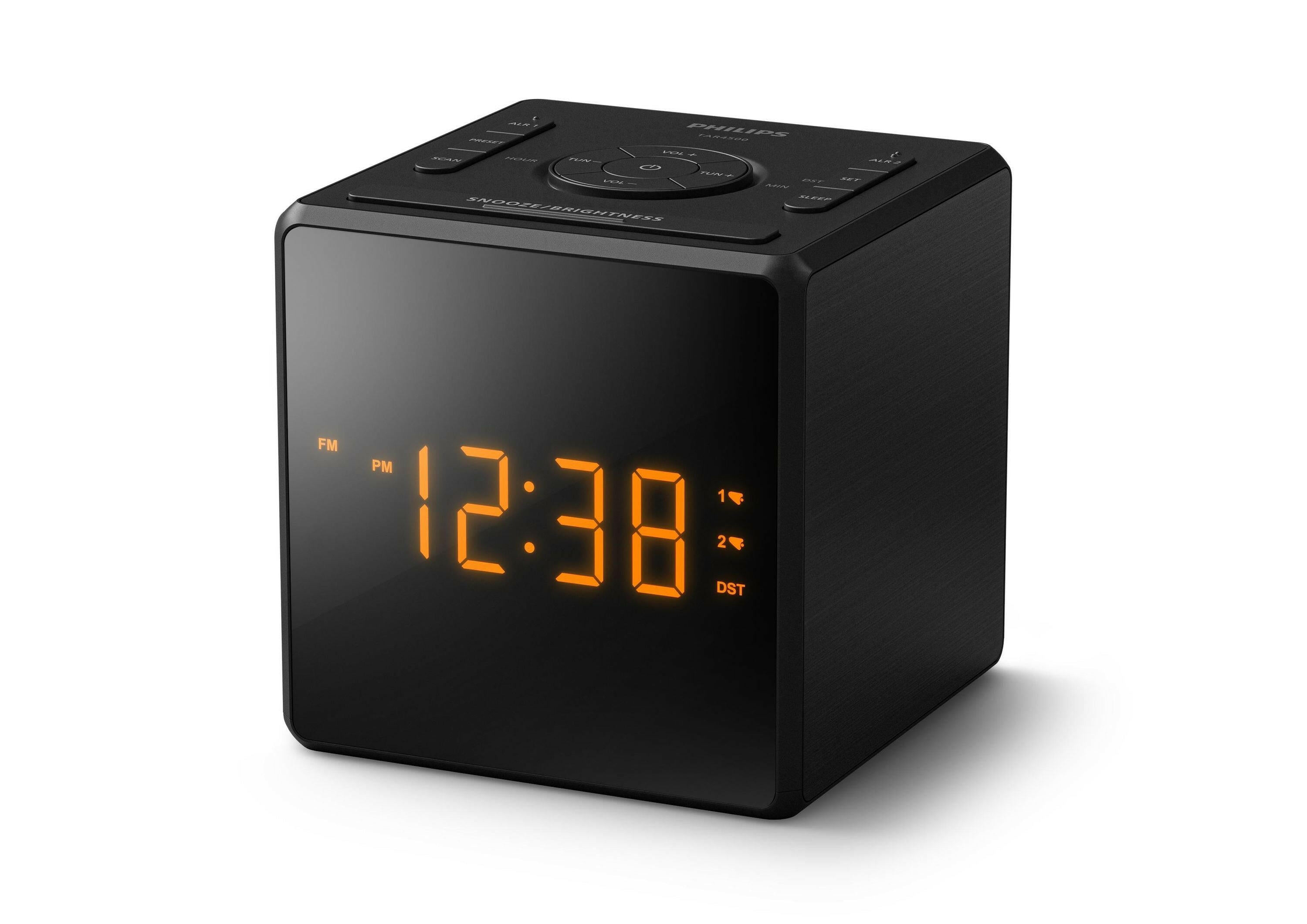 Philips TAR4500 Dual-Alarm FM Radiowecker mit USB-C.