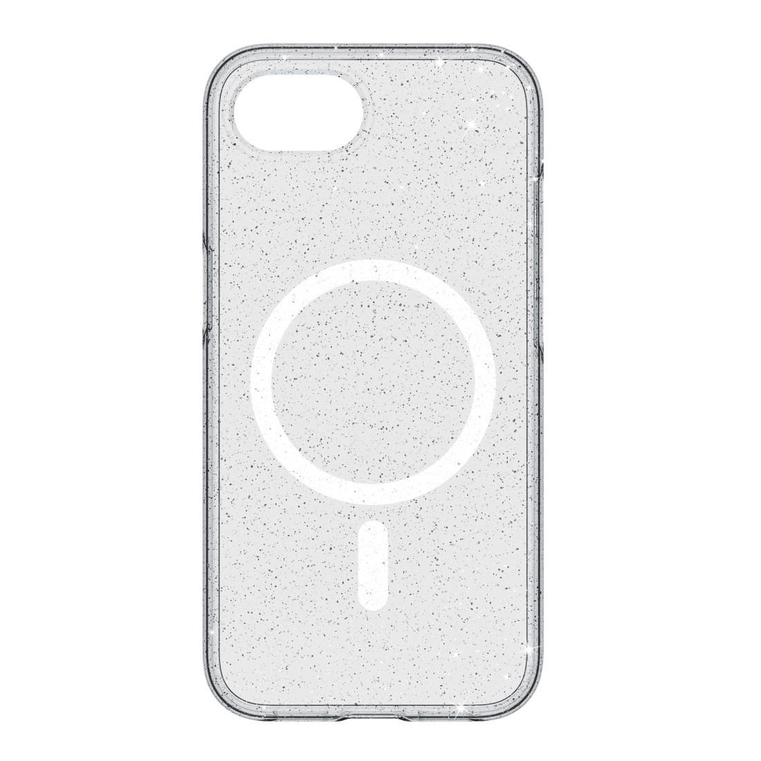 White Diamonds Mag Glitter Case für iPhone 16e, Transparent