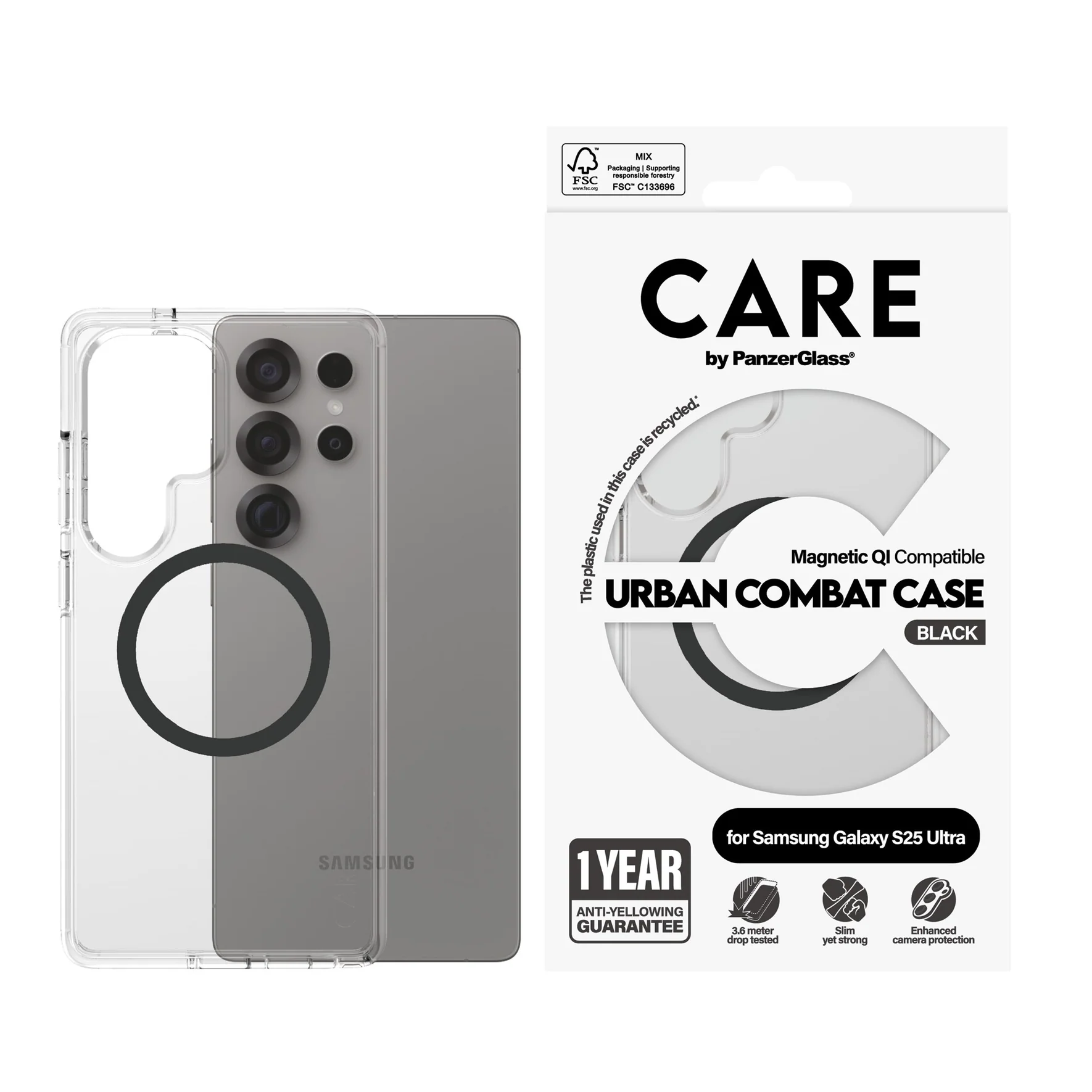 PanzerGlass Urban Combat Case für Galaxy S25.