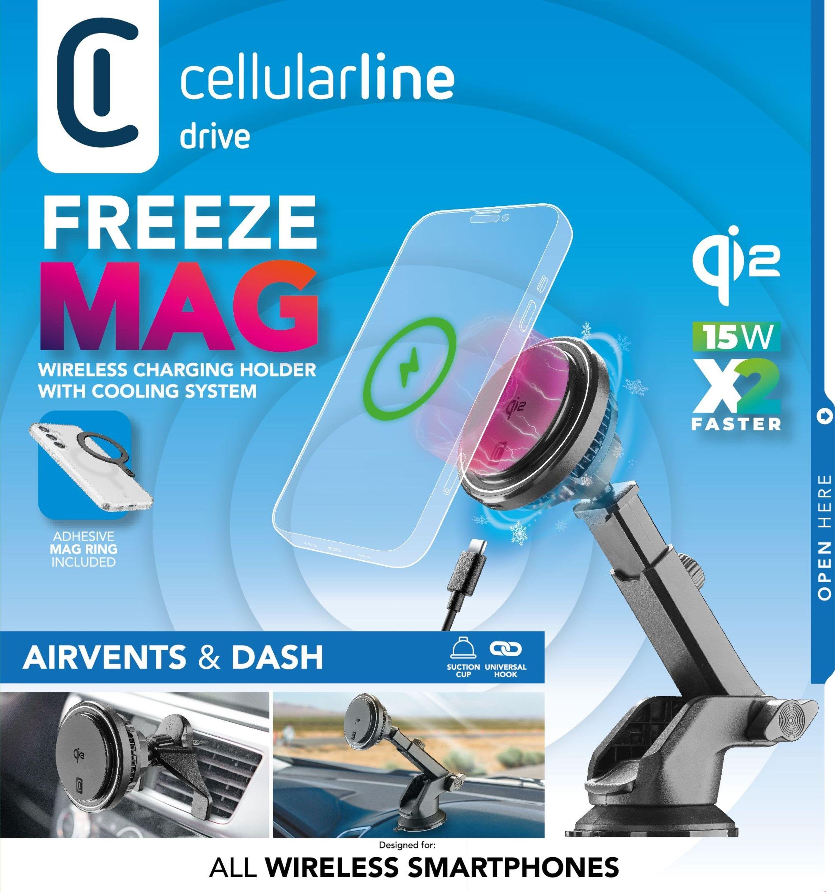 Cellularline Freeze MAG Autohalterung Qi2 15W mit Kühlung