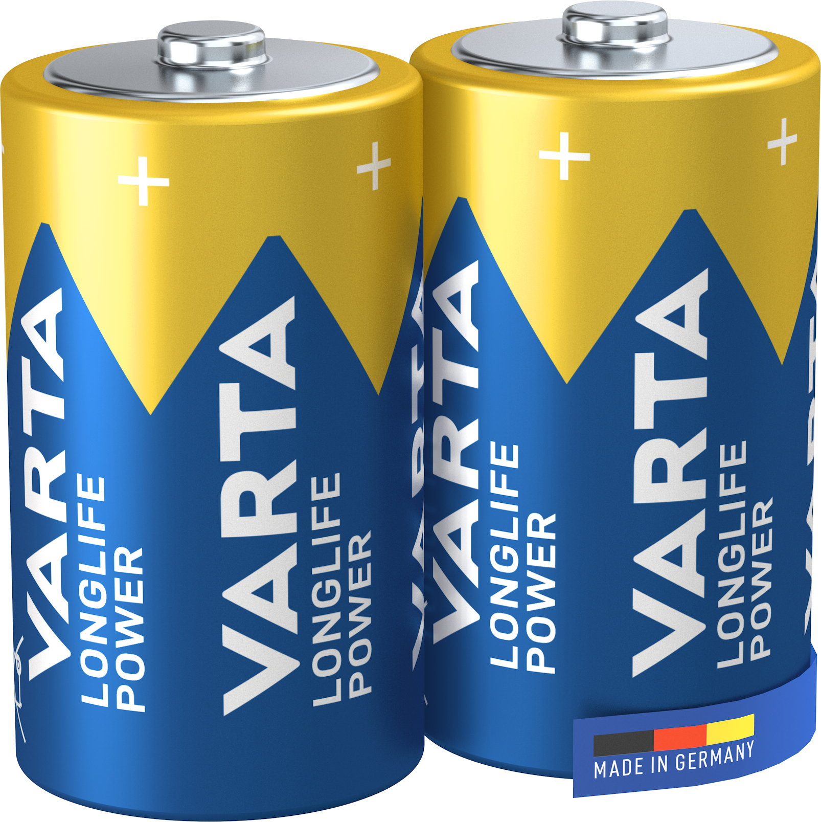 VARTA Longlife Power D Batterie 2er Pack, Made in Germany.