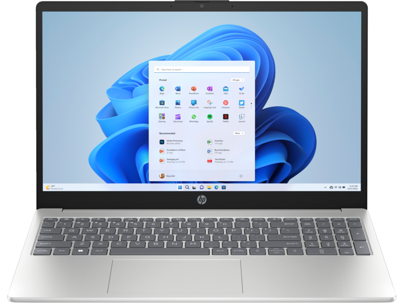 HP Notebook 15-fc0654ng, 15,6'' FHD, Ryzen 5, 16GB, SSD.