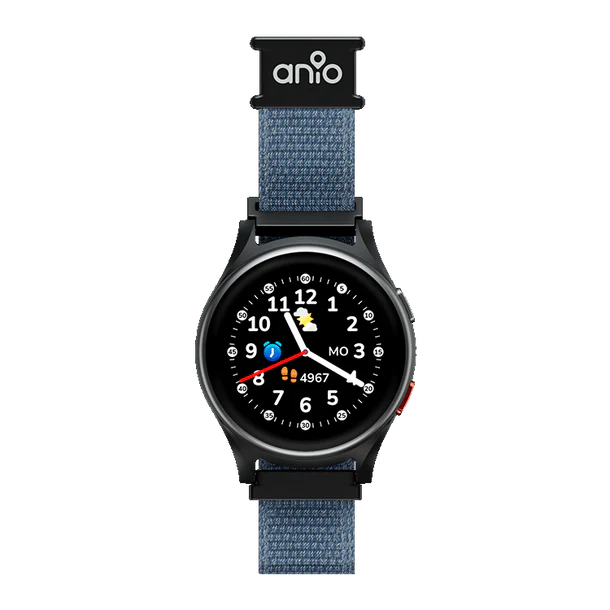 ANIO 6 Kinder-Smartwatch – GPS, SIM, SOS, wasserdicht, blau