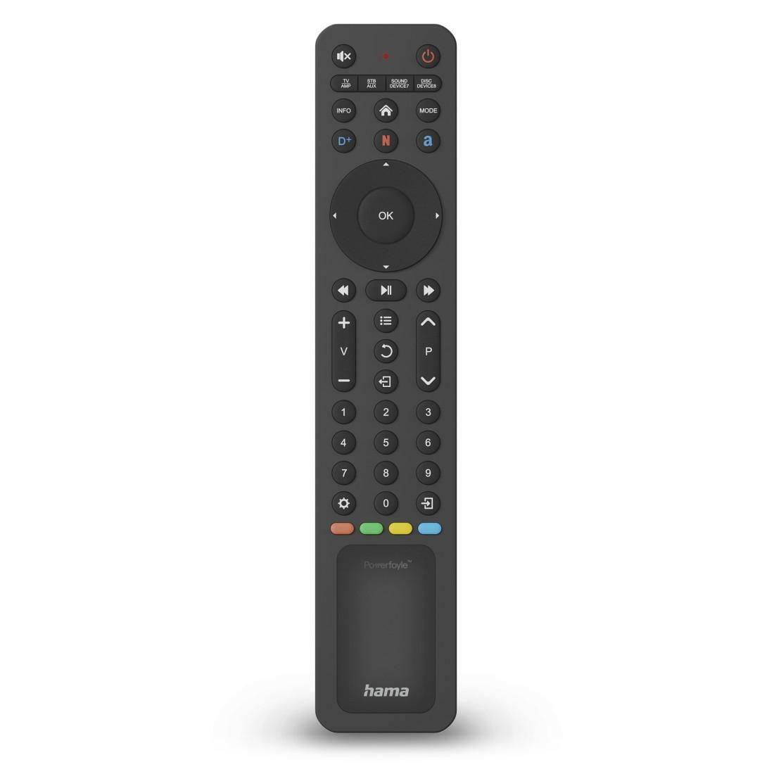 Hama Universalfernbedienung, IR, für 8 Geräte, lernfähig.