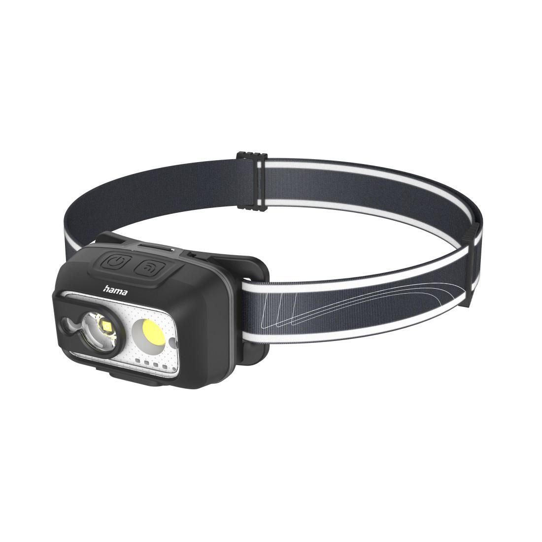 HAMA HL500-C LED-Stirnlampe Kopflampe, mit Akku, 4 Modi