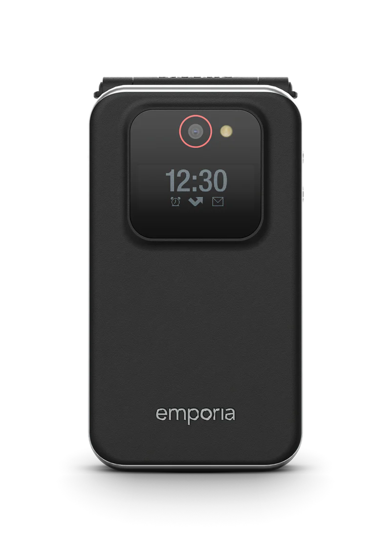 Emporia JOY 2G Klapphandy mit 2,8" Display, Schwarz.