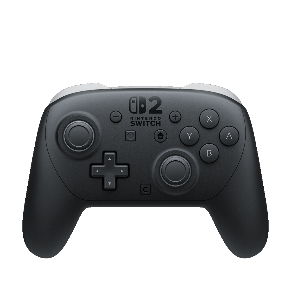 Nintendo Switch 2 Pro Controller schwarz amiibo HD-Vibration