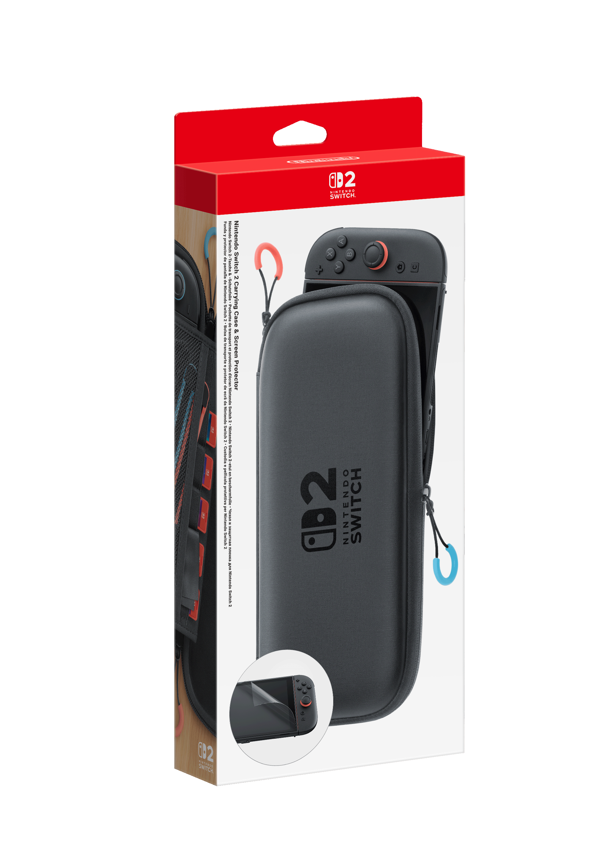 Nintendo Switch 2 Hardshell Tasche & Schutzfolie – Schwarz