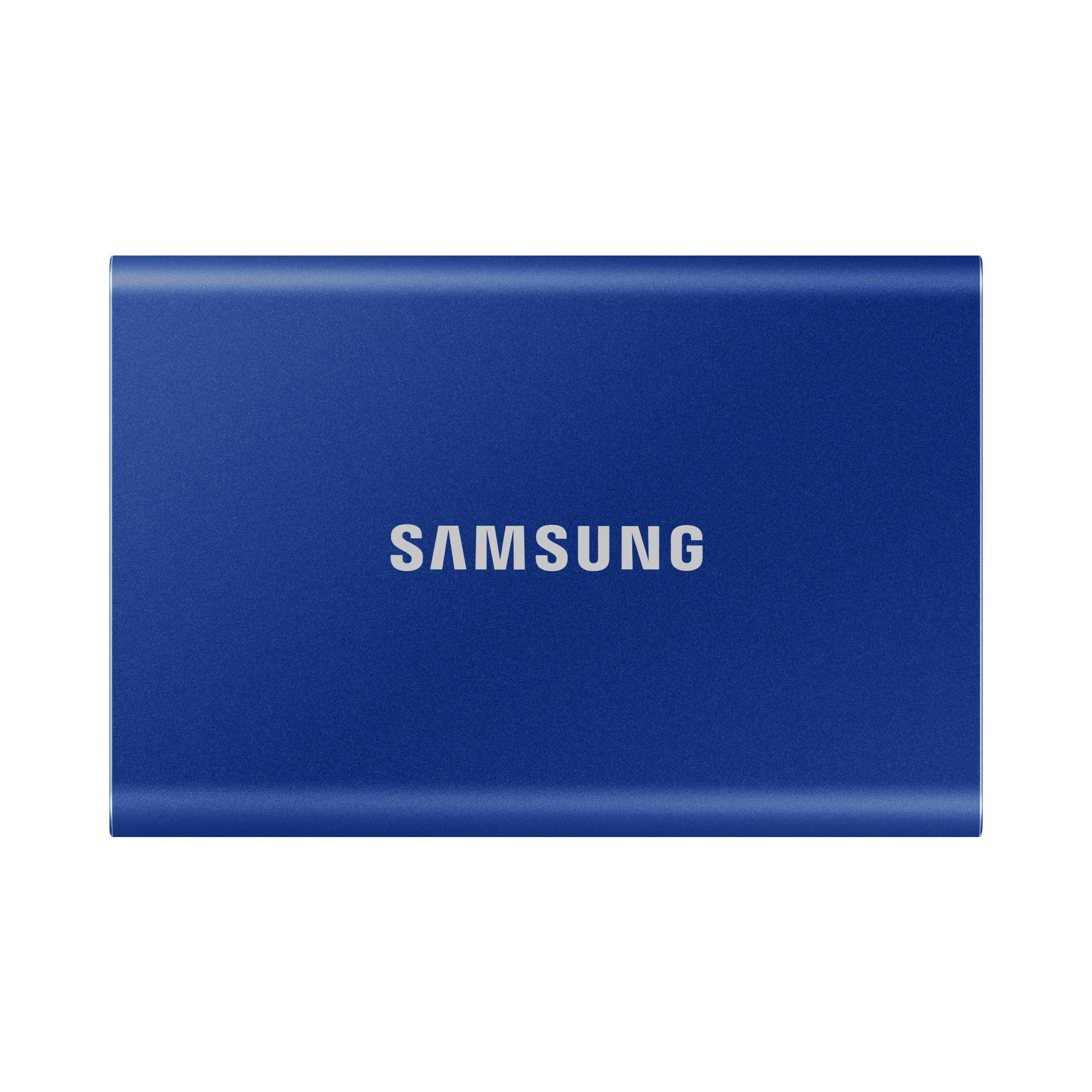 Samsung Portable SSD T7 - 1 TB, USB 3.2, 1.050 MB/s, Blau.