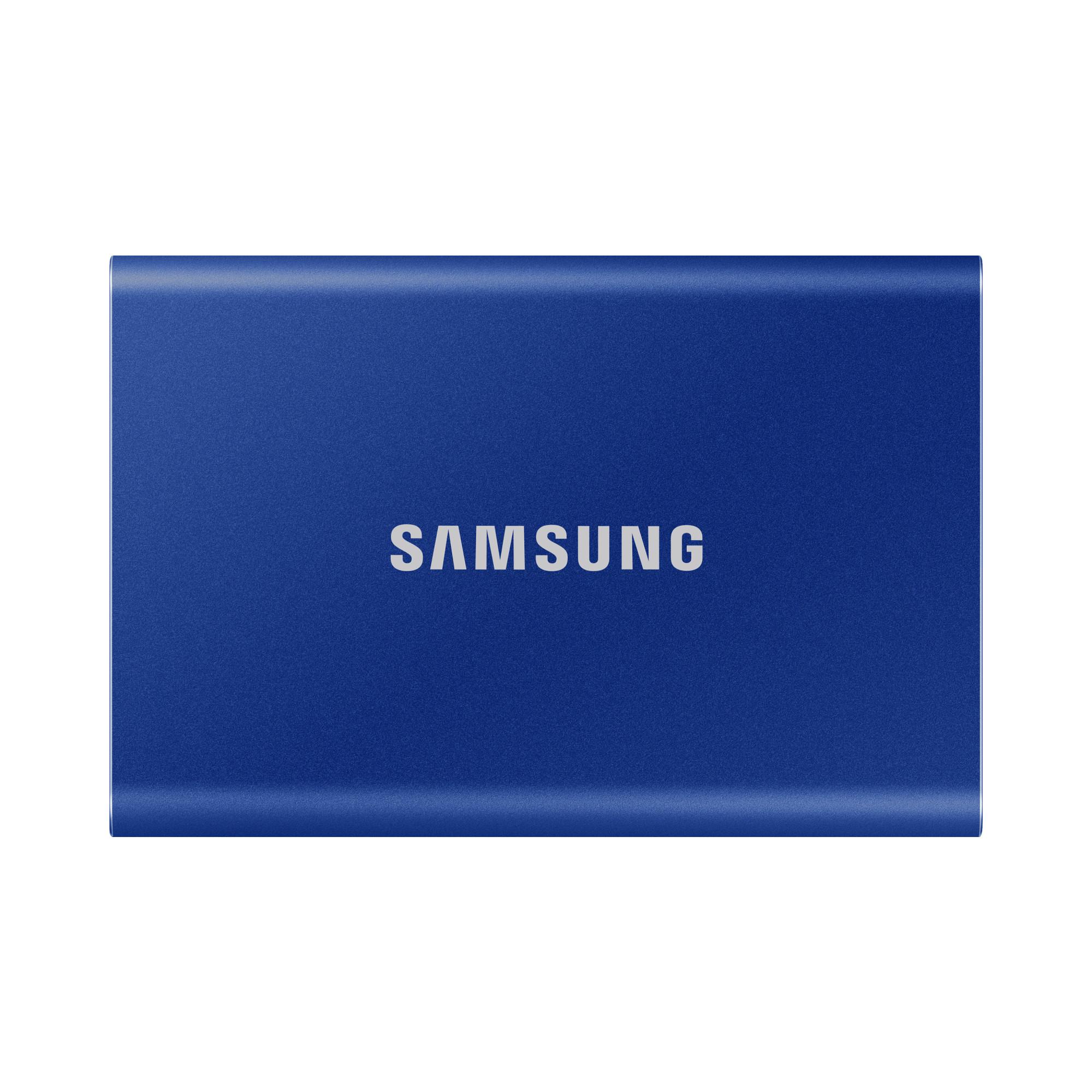 Samsung T7 Portable SSD 2 TB USB 3.2 Gen2 Blau