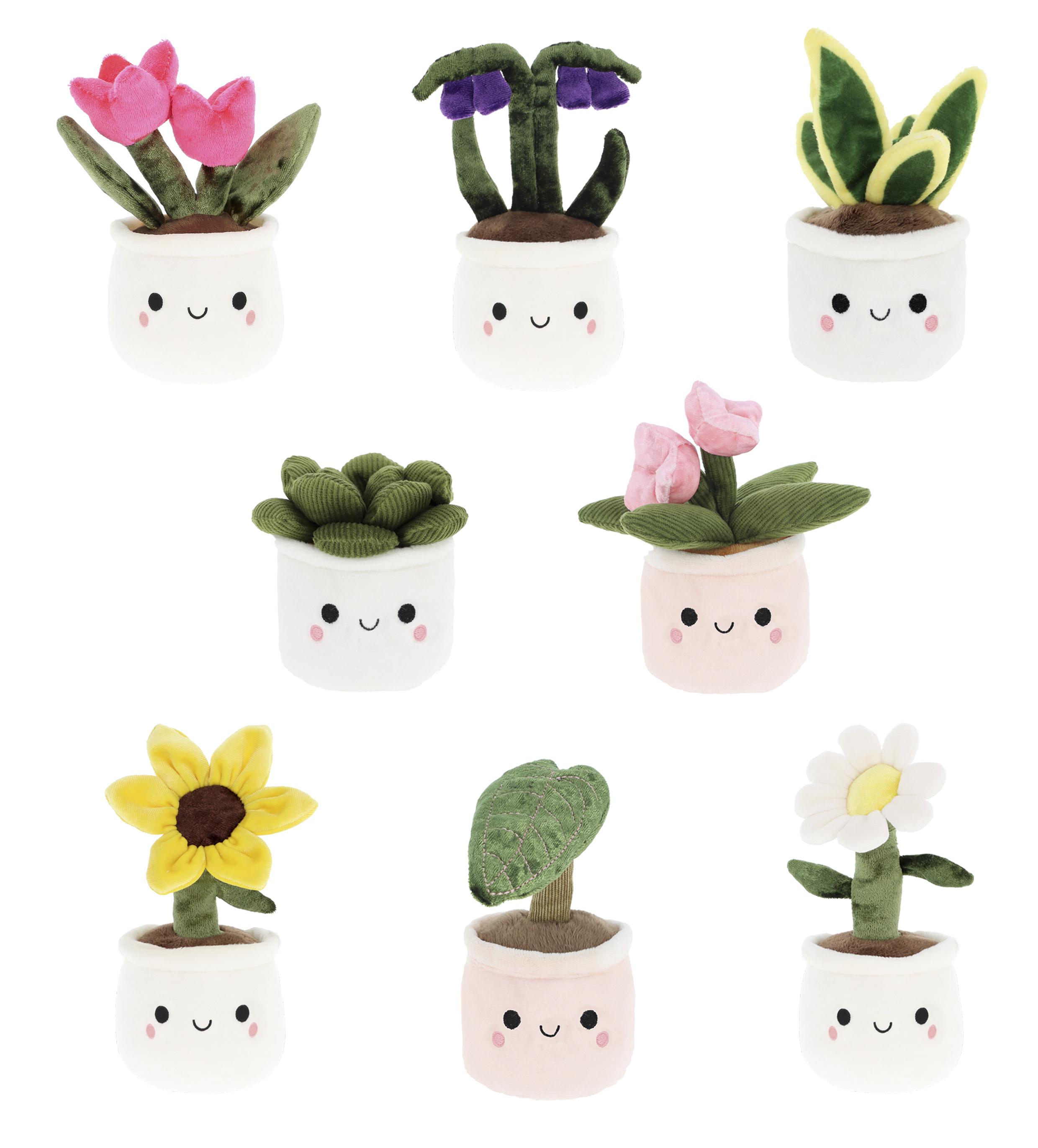 Keel Toys Plant & Flower Bobballs Plüsch 12 cm Sammelset