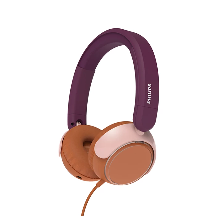 Philips TAK2000MP On-Ear Kopfhörer für Kinder, Magenta, 85dB
