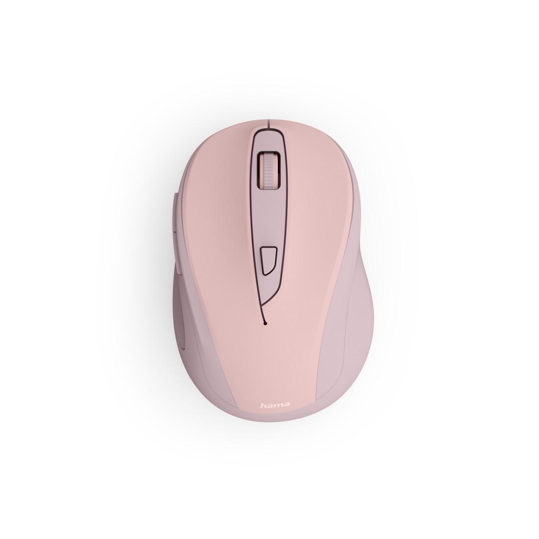 Hama WM-400 Funkmaus kabellos 6 Tasten 800-1600 DPI Pink