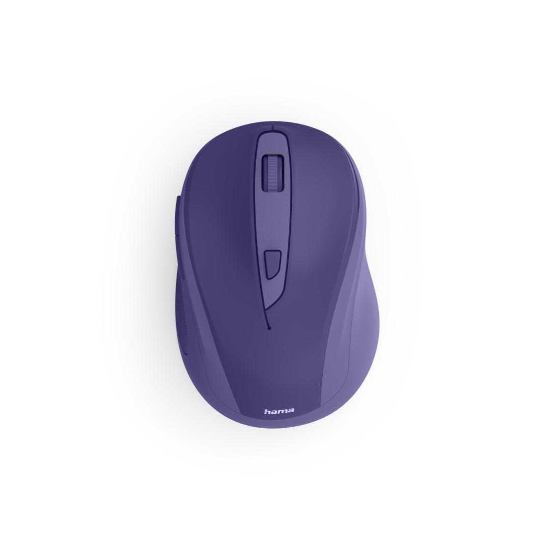 Hama WM-400 Funkmaus kabellos ergonomisch 6 Tasten blau