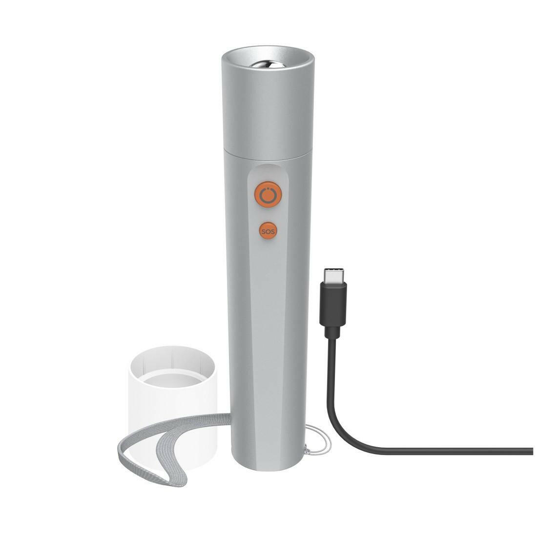 HAMA LED-Taschenlampe FL350-C, aufladbar, 4 Modi + SOS.