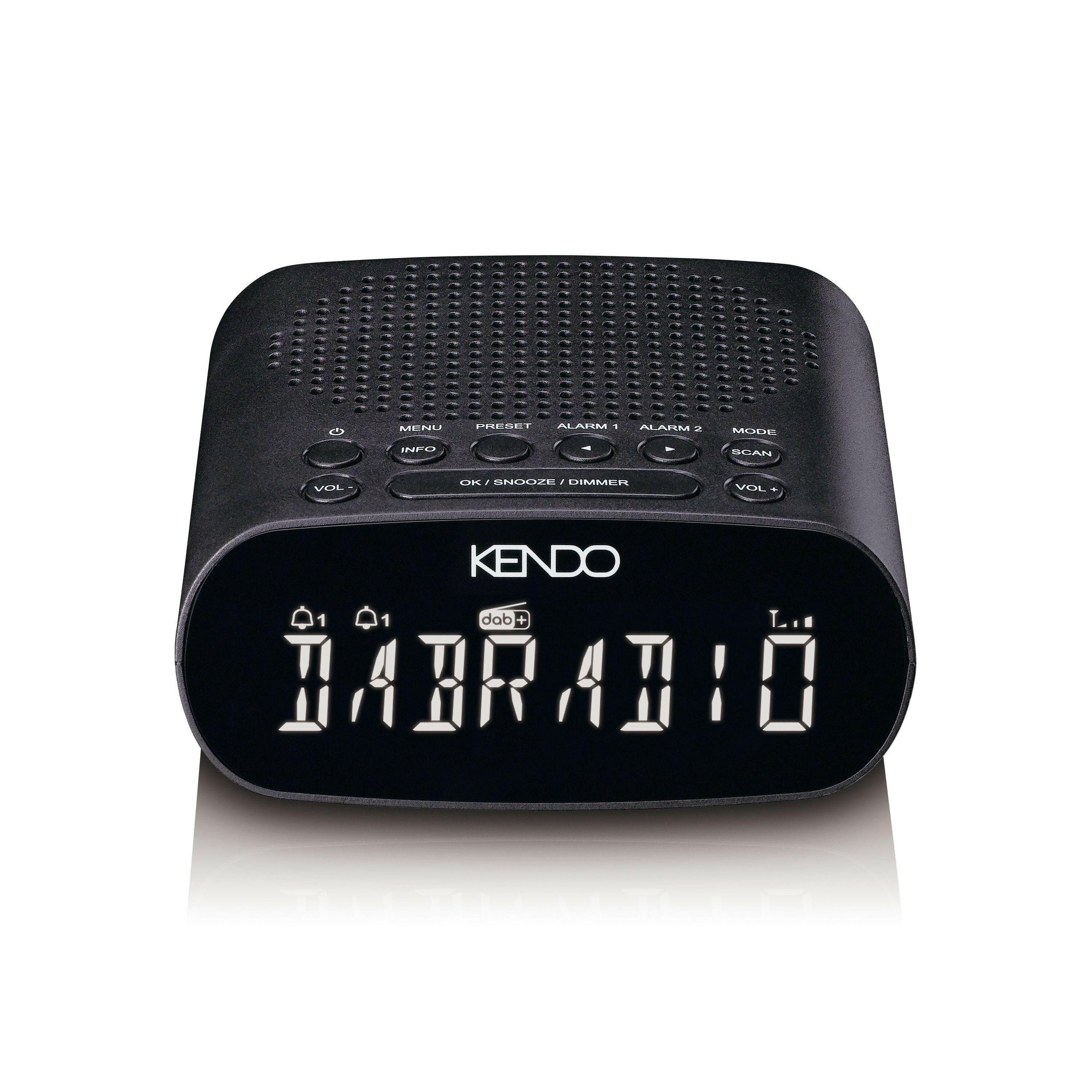 KENDO DAB Clock 25EX Radiowecker mit LCD-Display.