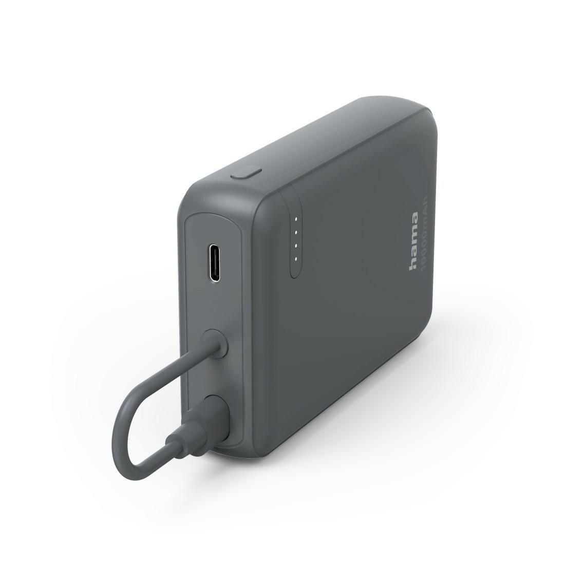 HAMA Powerbank 10000mAh mit 2x USB-C, Power Pack Travel.