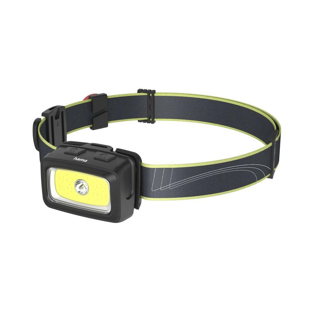 Hama LED-Stirnlampe "HL350", 7 Modi, COB, IP44, Warnlicht.