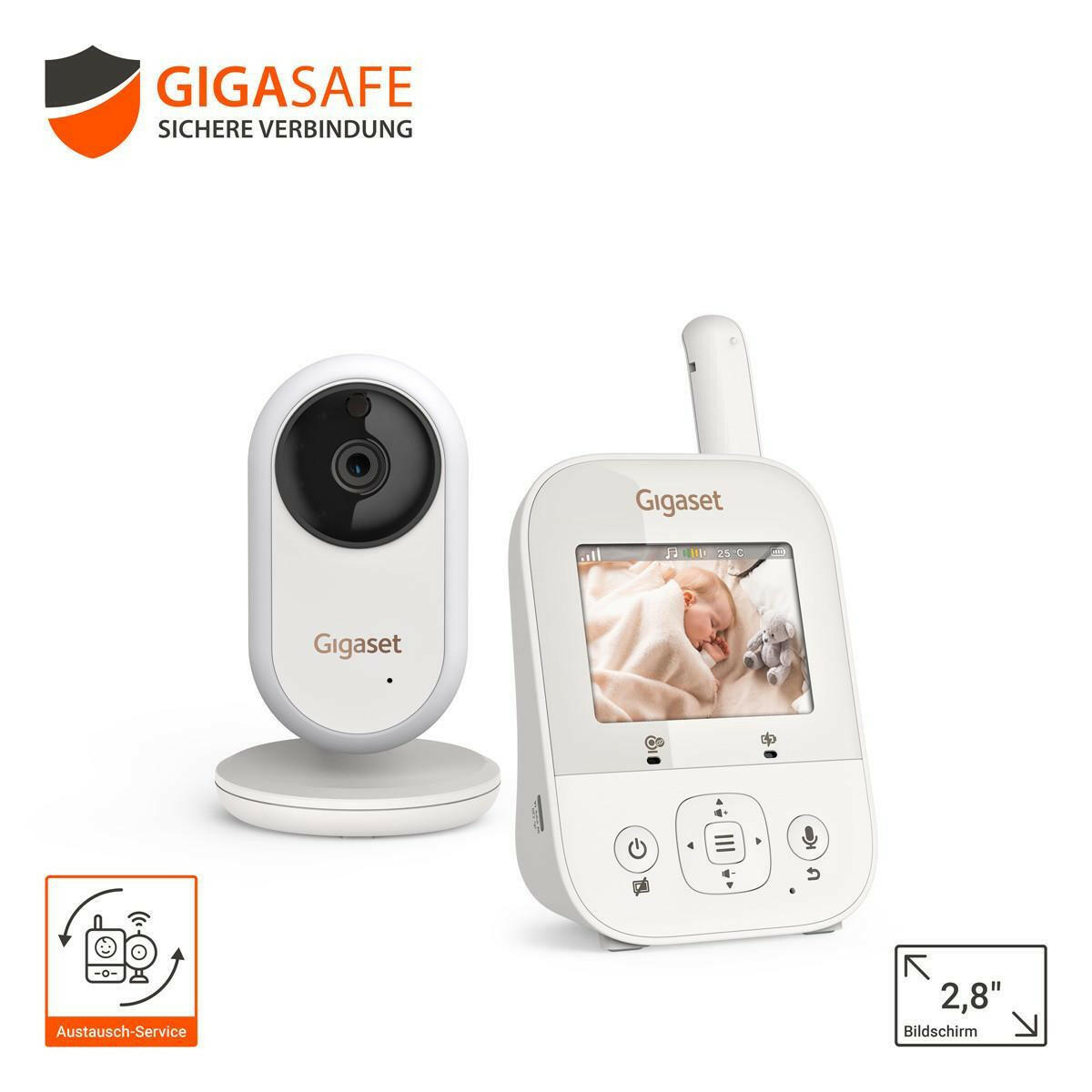 Gigaset BABY 300 Video-Babyphone mit 2-Way Audio.