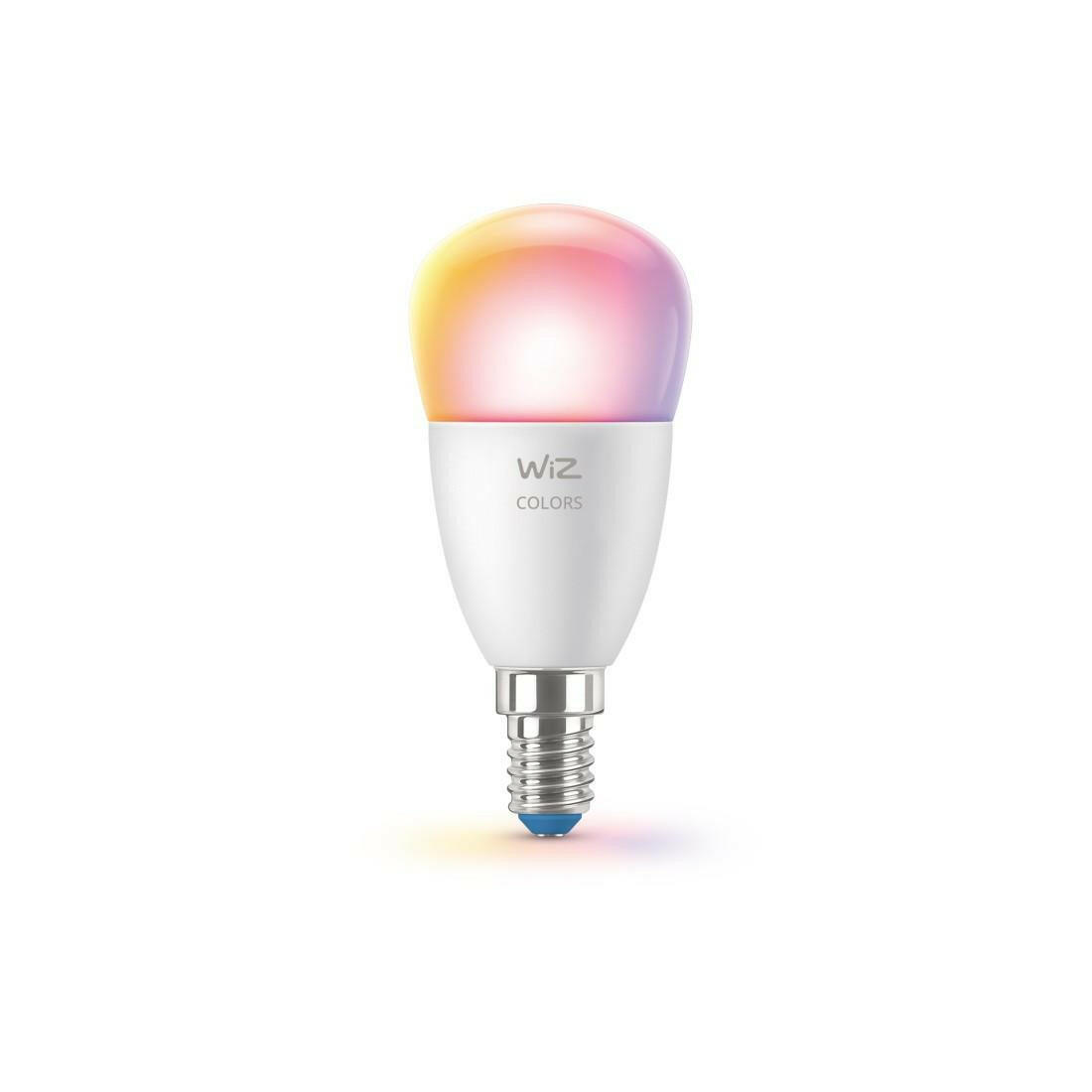 WiZ E14 LED Lampe 40W, dimmbar, 16 Mio. Farben, Smart Home.