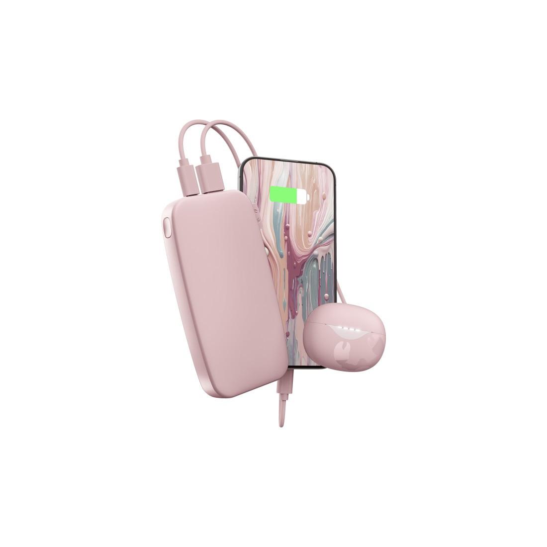 Fresh 'n Rebel Powerbank 12000mAh USB-C 20W PD Pastel Pink