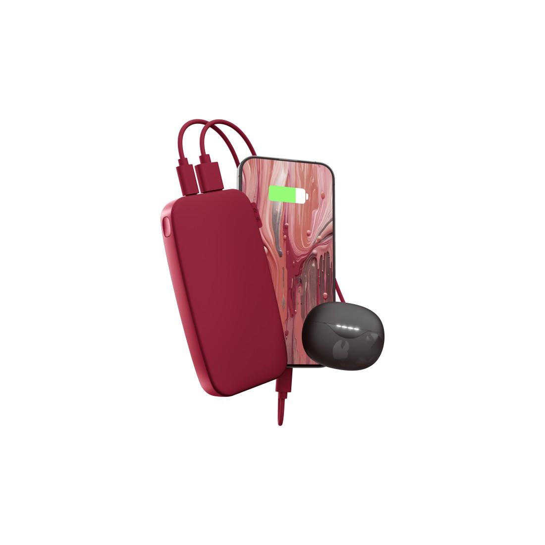 Fresh 'n Rebel Powerbank 12000mAh USB-C 20W Berry Red