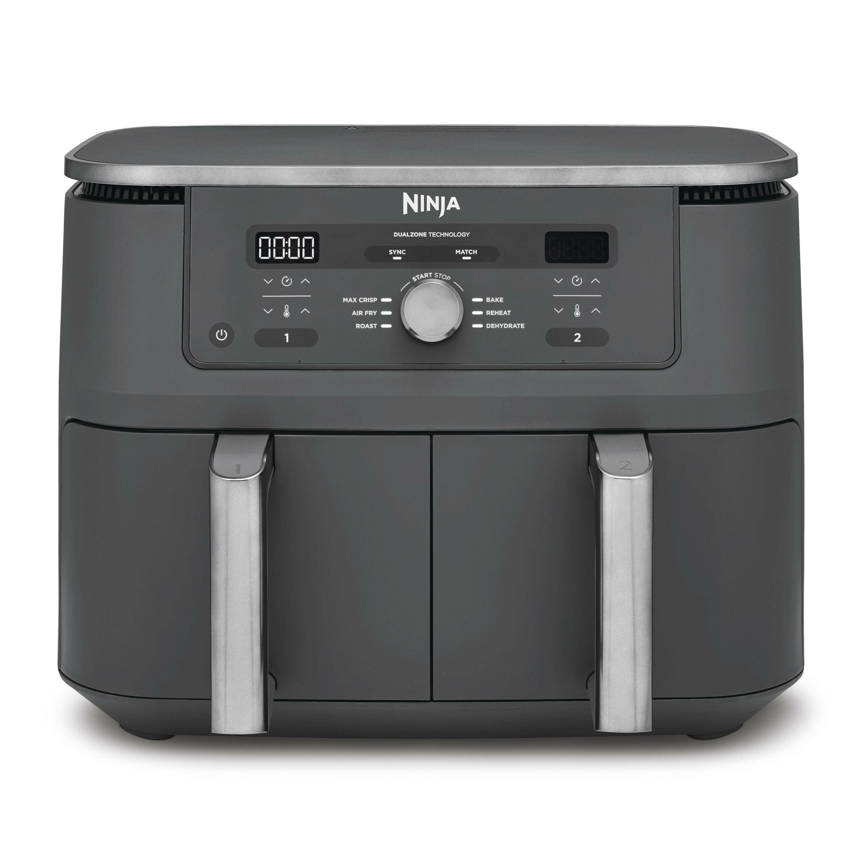 Ninja DZ400EU Dual-Zone Heißluftfritteuse, 9,5L, 6-in-1.