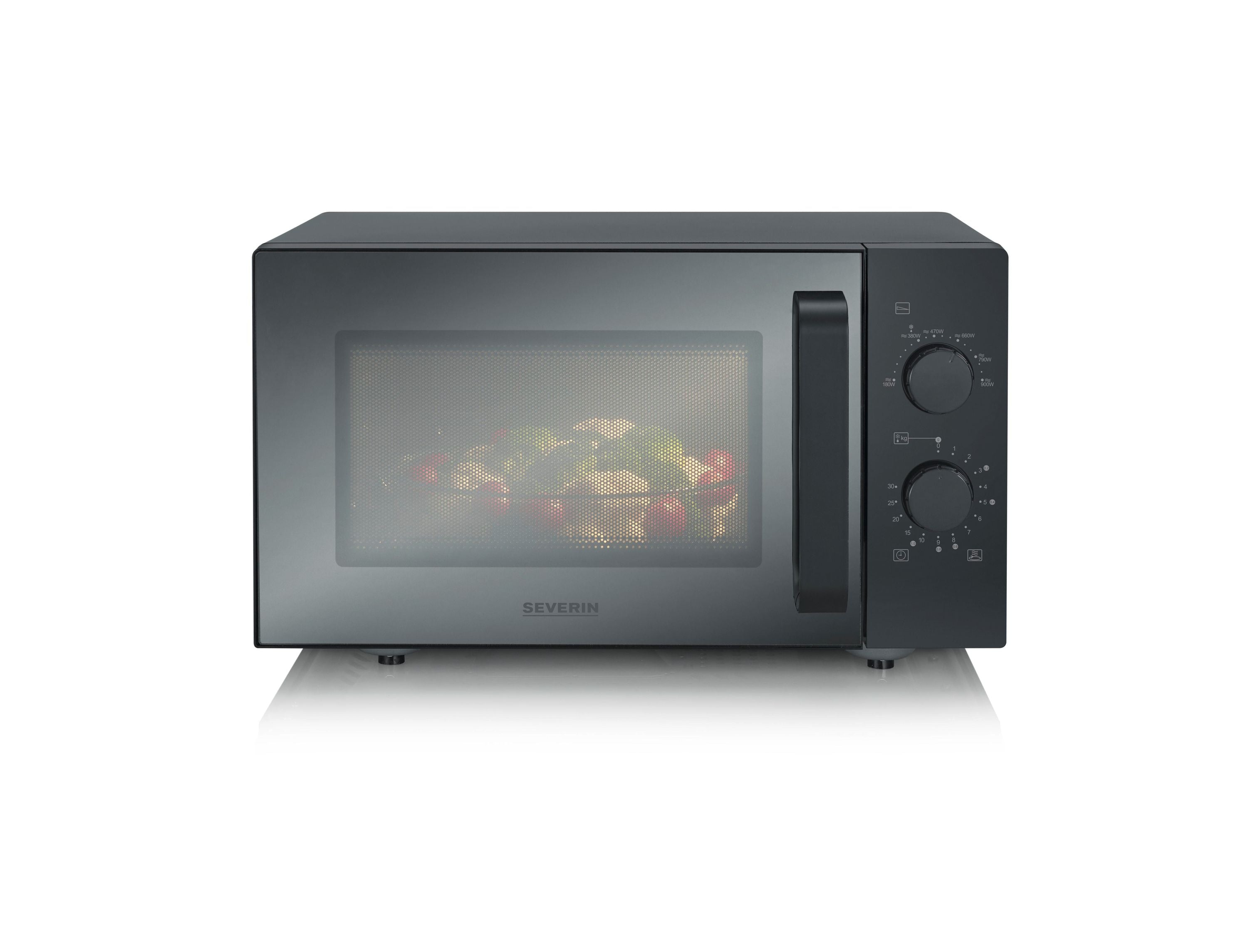 SEVERIN MW 7789 Solo-Mikrowelle 25L 800W Glasboden