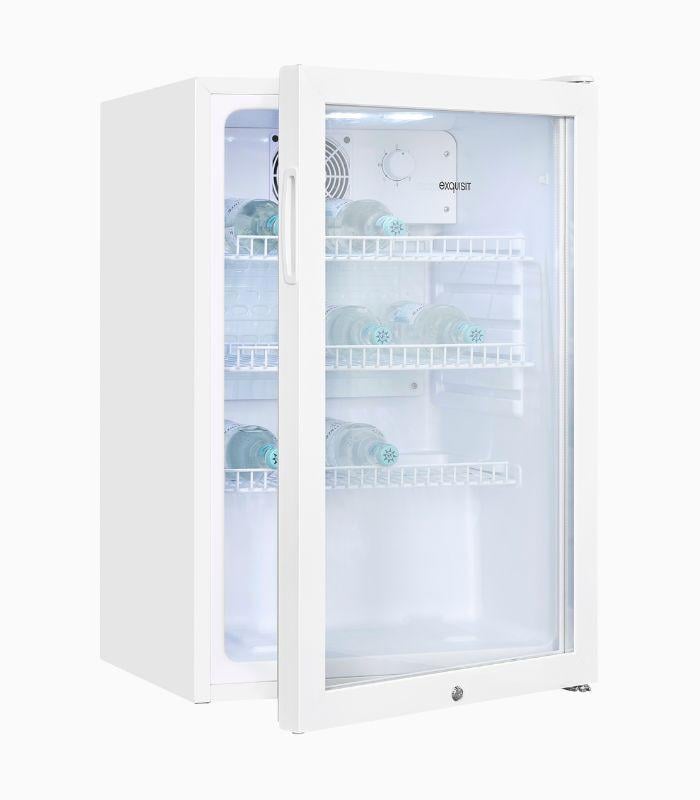 Exquisit GKS120-GT-160C Glastürkühlschrank 118L