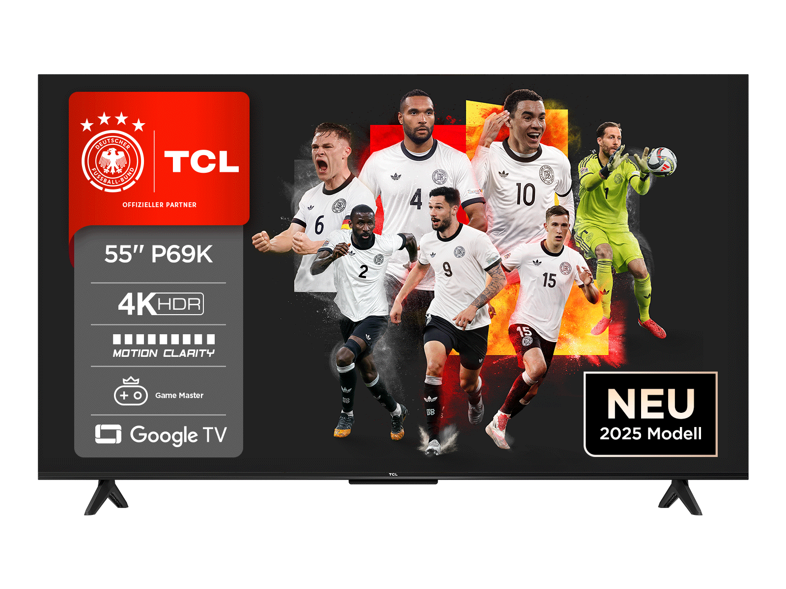 TCL 55P69K LED-TV 55" 4K UHD Google TV WiFi