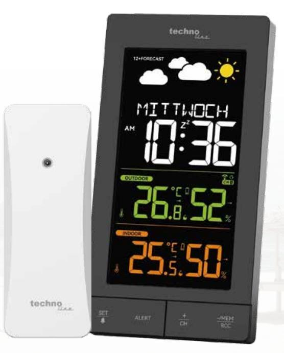 technoline WS6458 Wetterstation Funk mit TX308, 3 Sender B-Ware