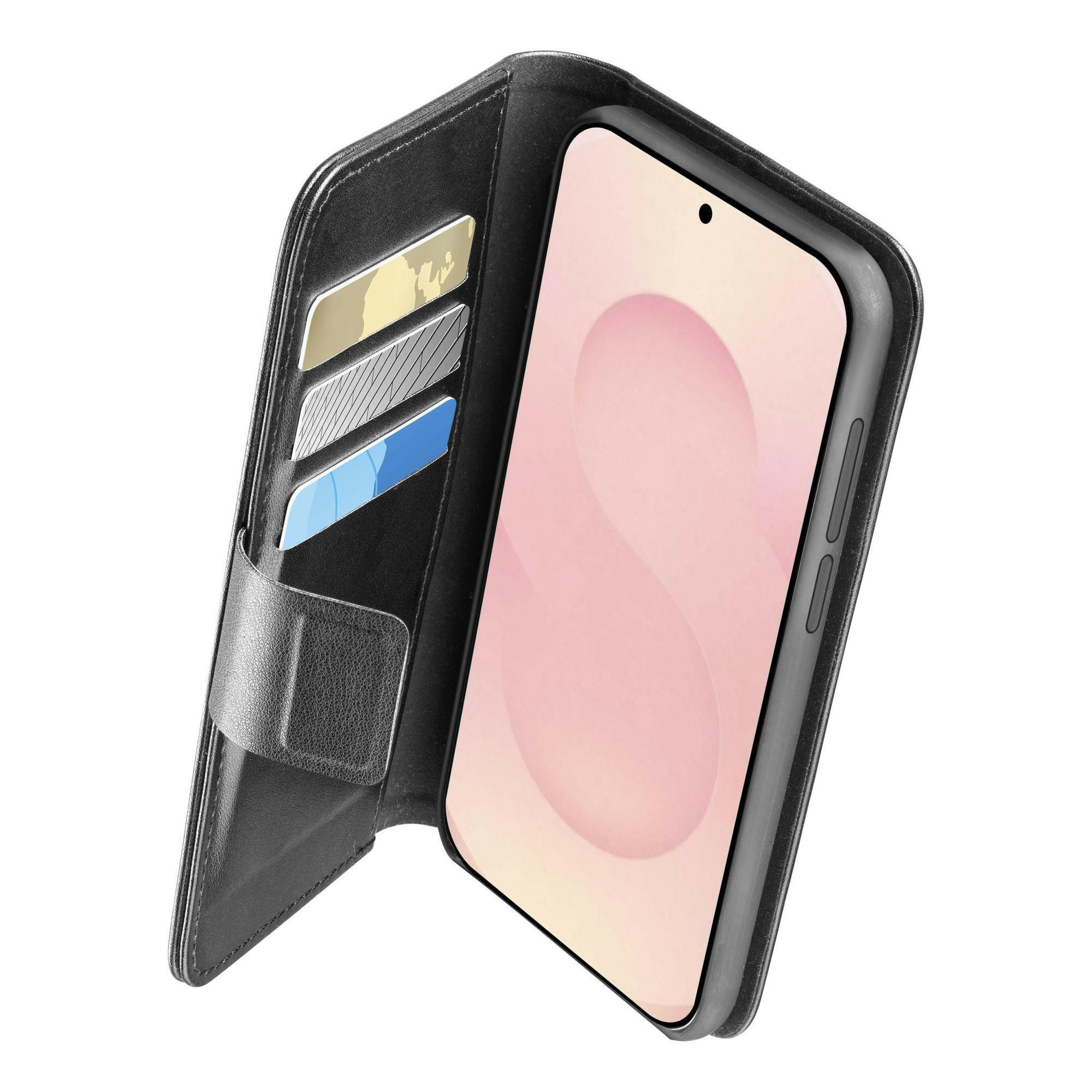 Cellularline Folio Case für Galaxy S25 Edge, Schwarz.
