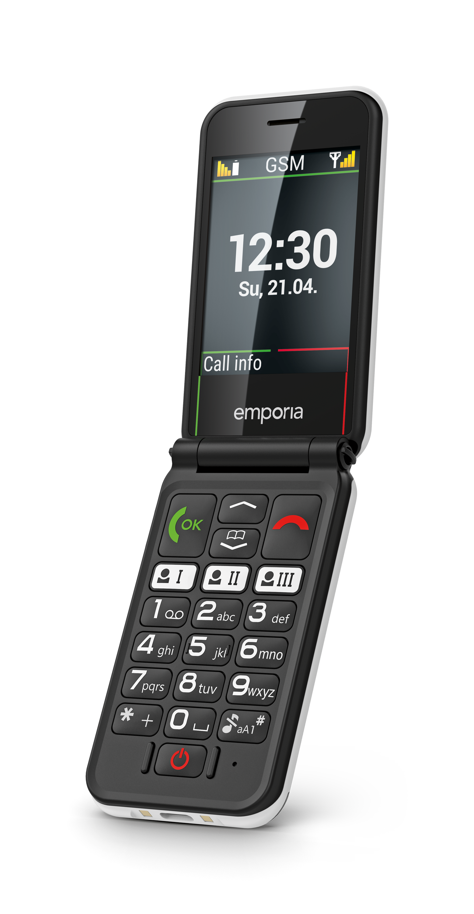 Emporia SIMPLICITYglam 2G Seniorenhandy mit Notruftaste.