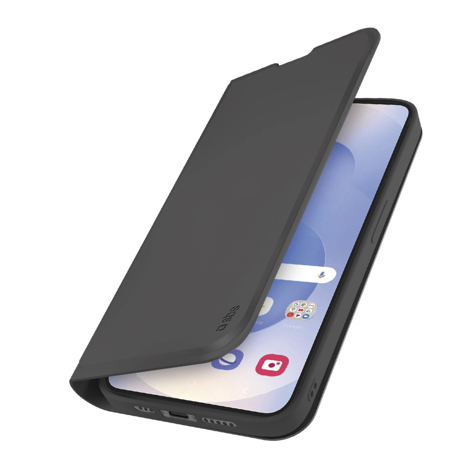 SBS Galaxy S25 Edge Klapphülle, Soft-Touch, Ständer