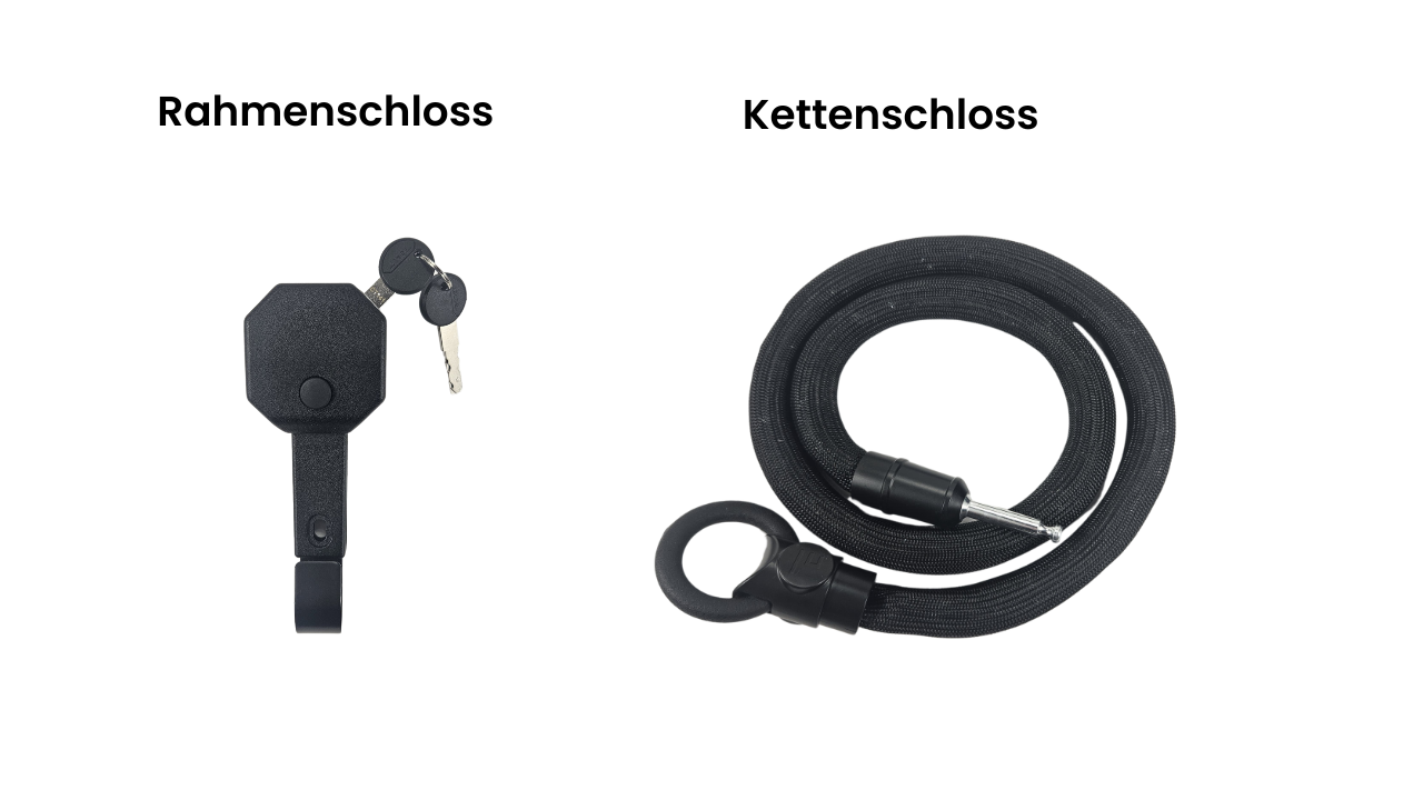 Egret Easy Lock 2-in-1 Rahmenschloss für E-Scooter.