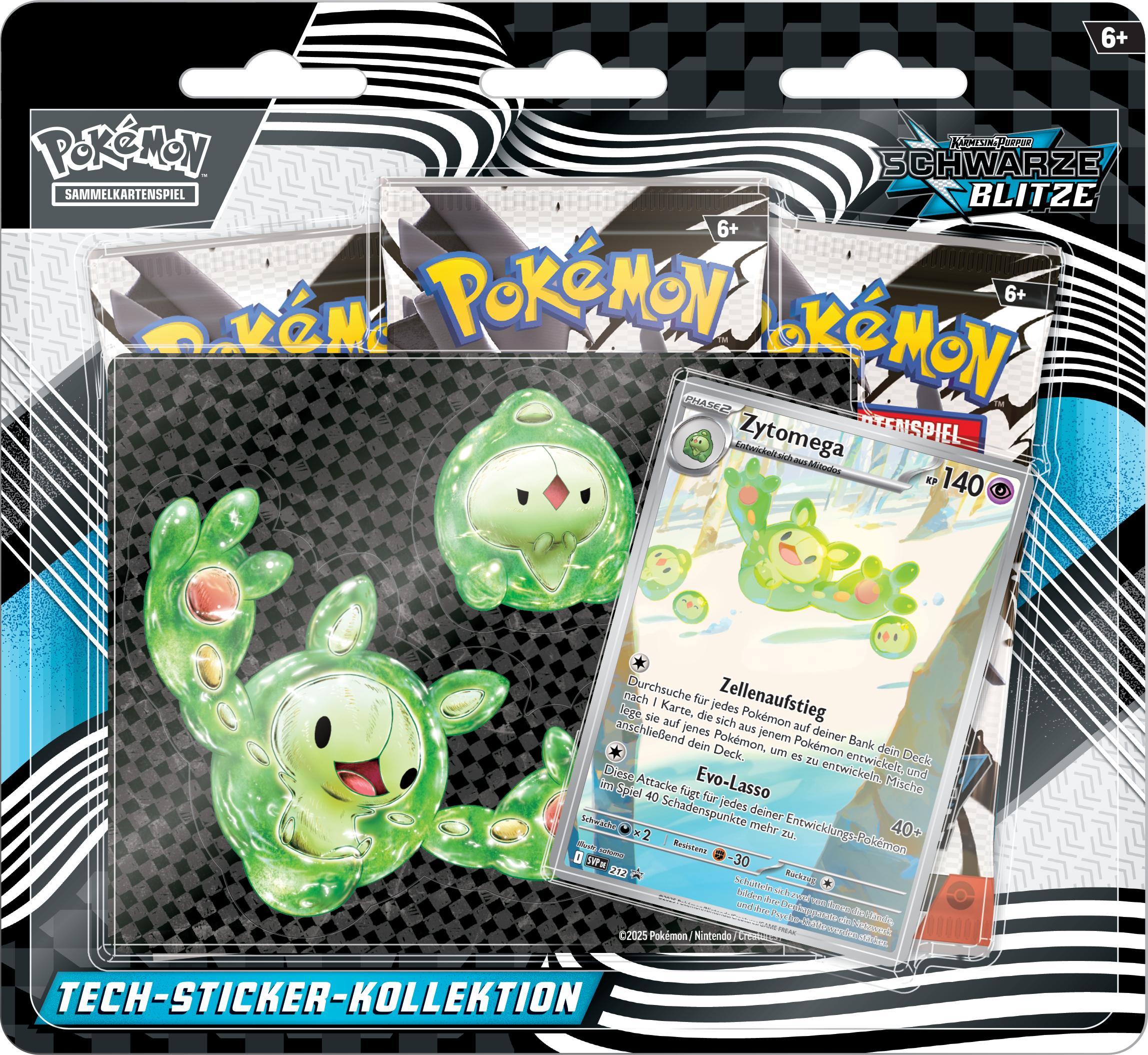 Pokémon Tech-Sticker-Set Karmesin & Purpur – Zytomega Holo+3