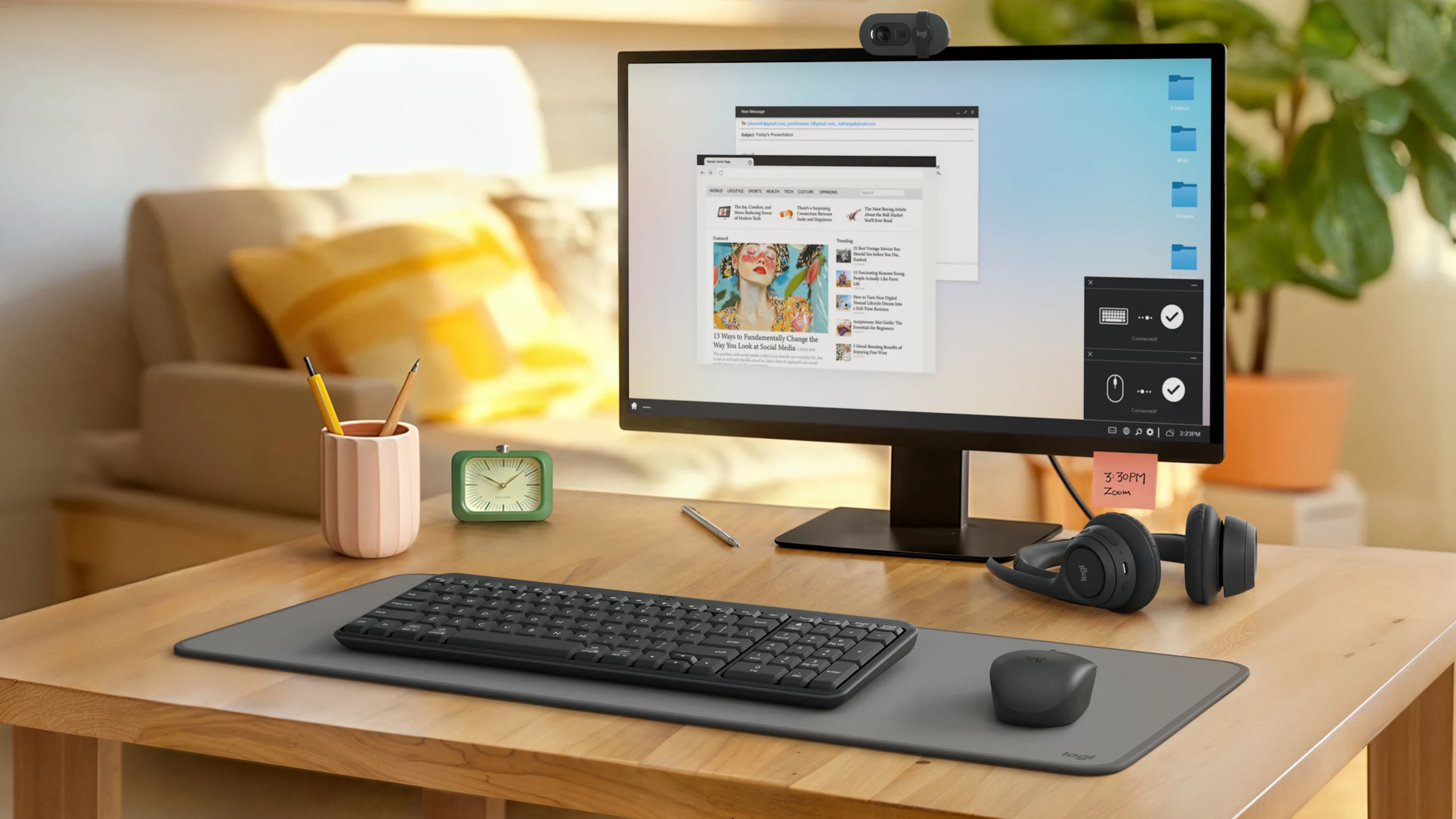 Logitech K250 Compact Tastatur Bluetooth, Ziffernblock