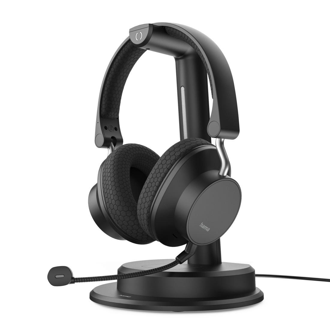 Hama BT-900 Headset Bluetooth 5.3, Multipoint, Ladestation