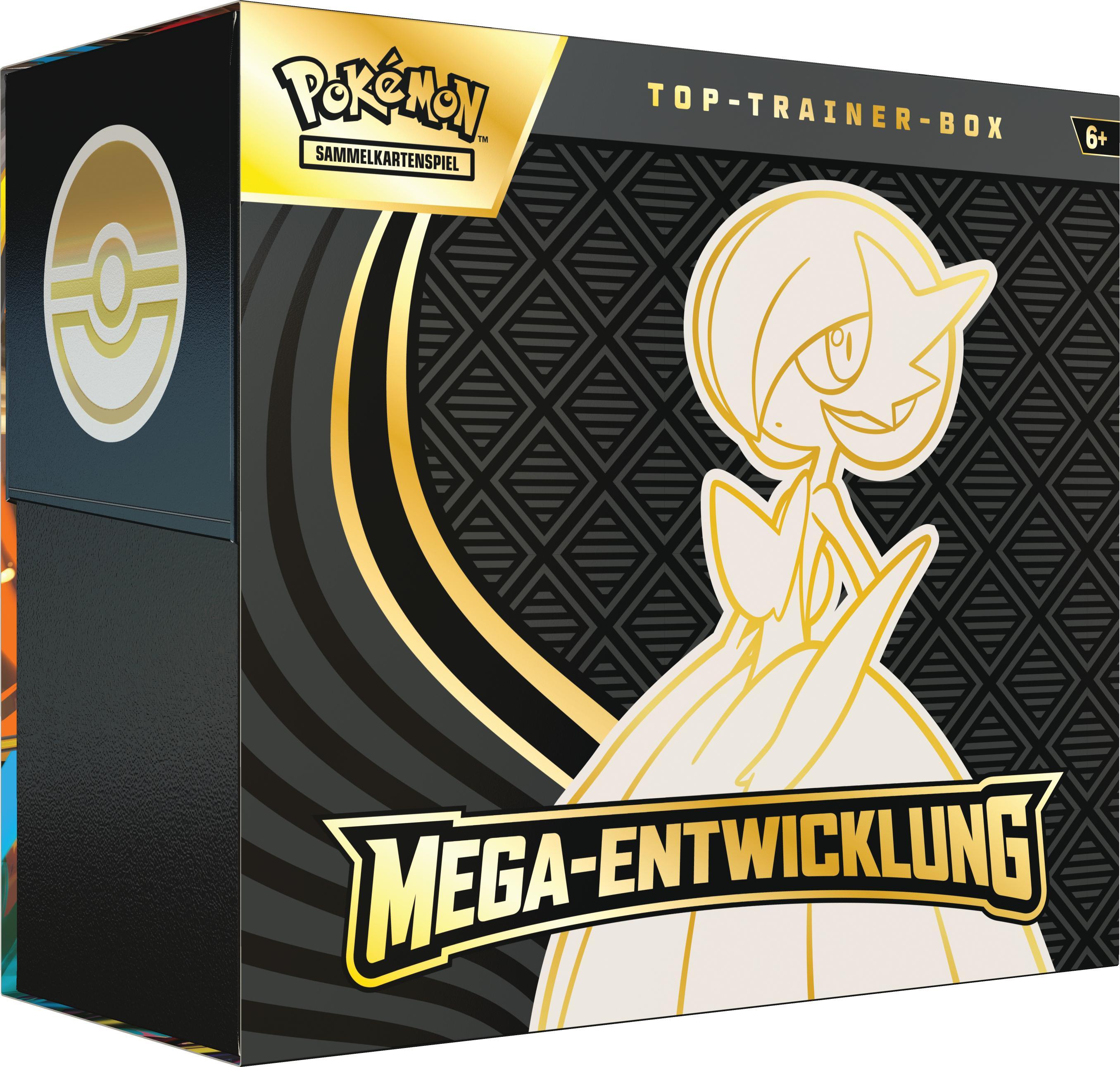 Pokémon ME01 Top-Trainer-Box Mega-Guardevoir, 9 Boosterpacks