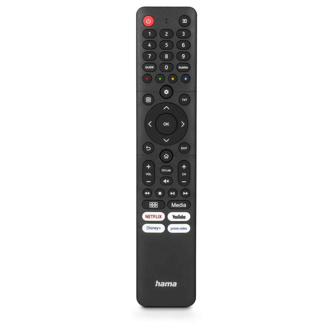 Hama Universal-Fernbedienung für Hisense TVs, lernfähig, IR.