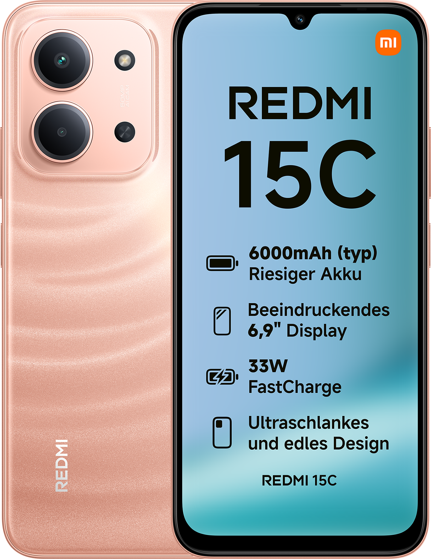 XIAOMI Redmi 15C Smartphone 4GB/128GB 6,9" 50MP 6000mAh