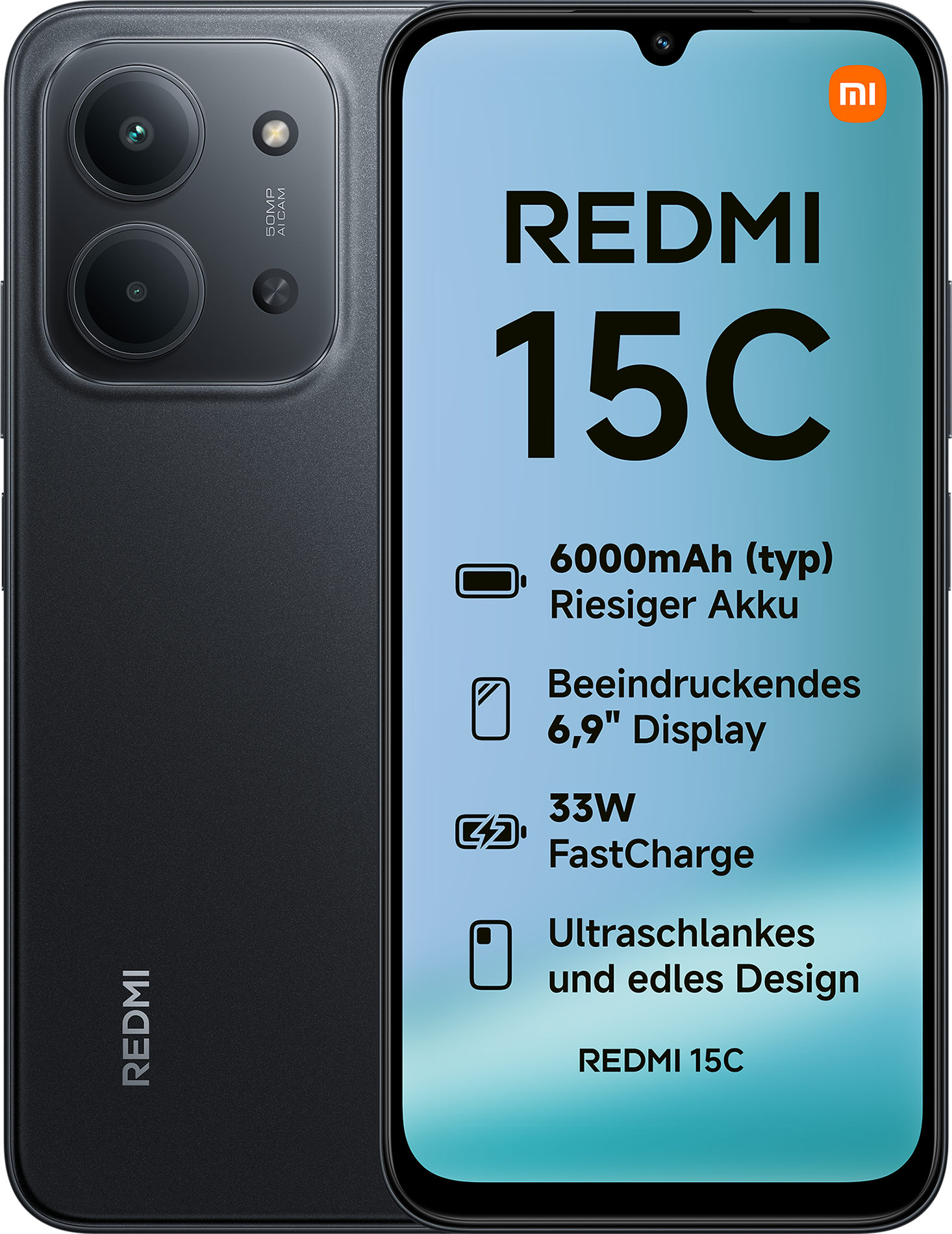 Xiaomi Redmi 15C Smartphone 4G 4GB/128GB 50MP AI 6000mAh 33W