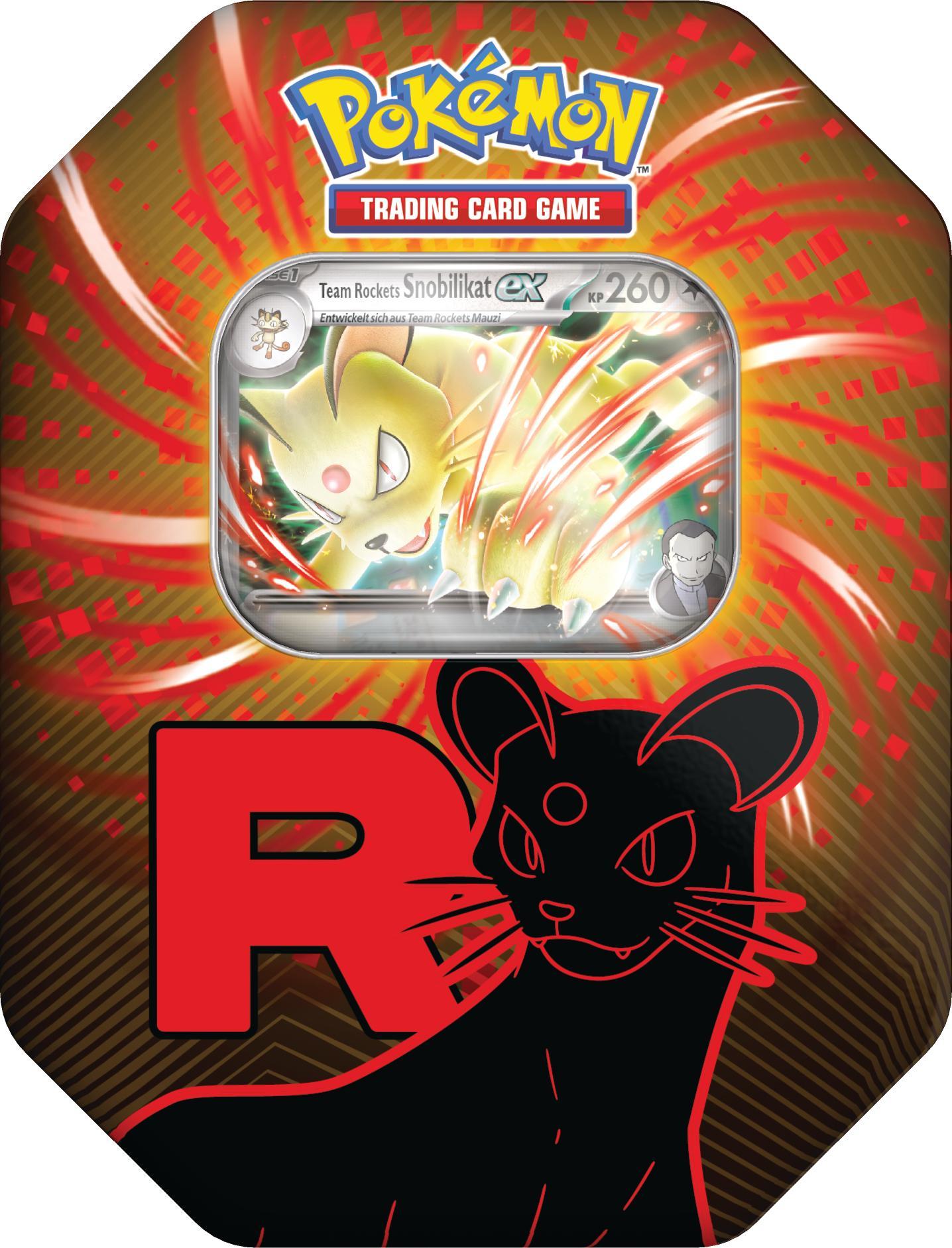 Pokémon Team Rocket Snobilikat-ex Tin-Box, 1 Holo 4 Booster