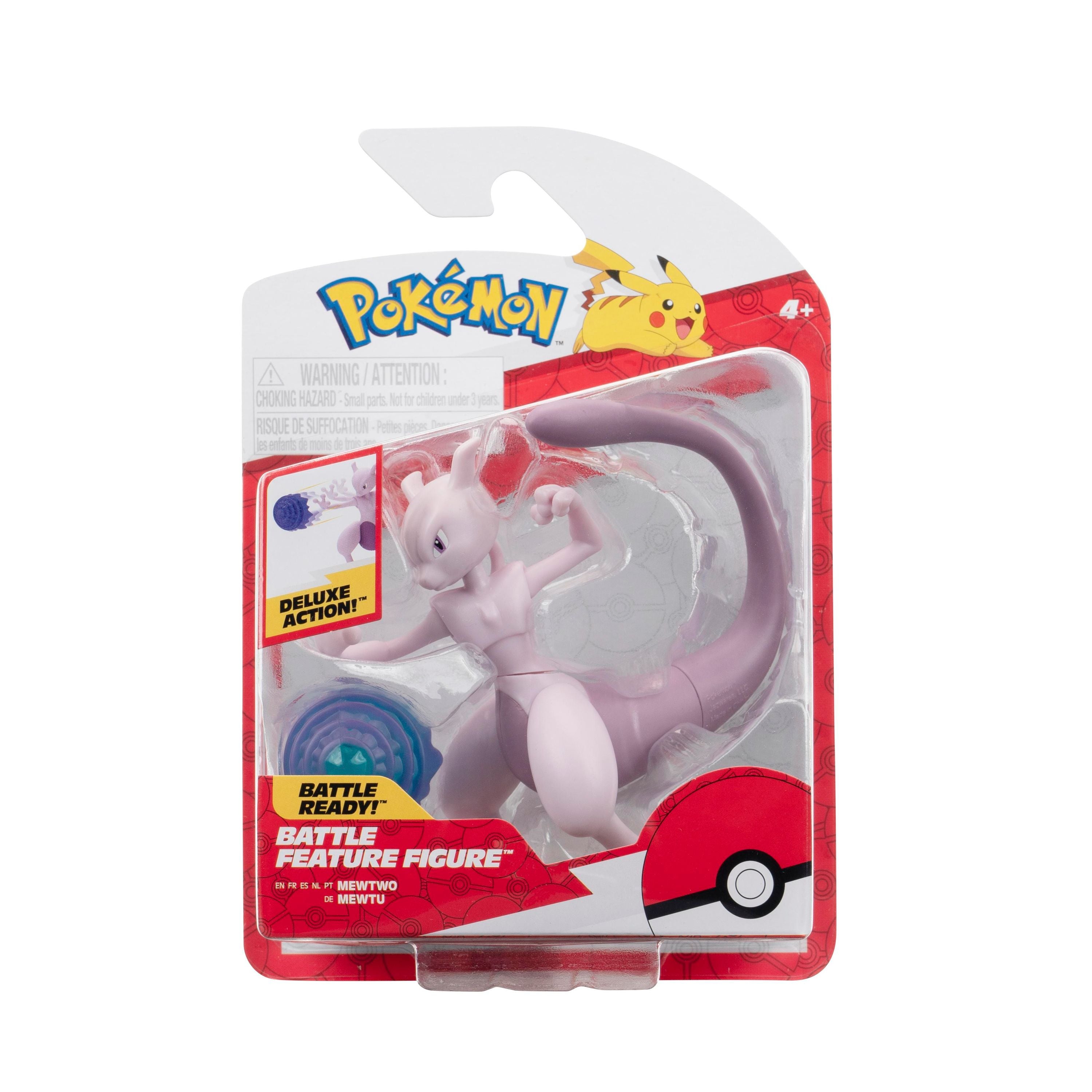 Pokémon PKW3370 Mewtu Spielfigur Battle Feature 11,5 cm
