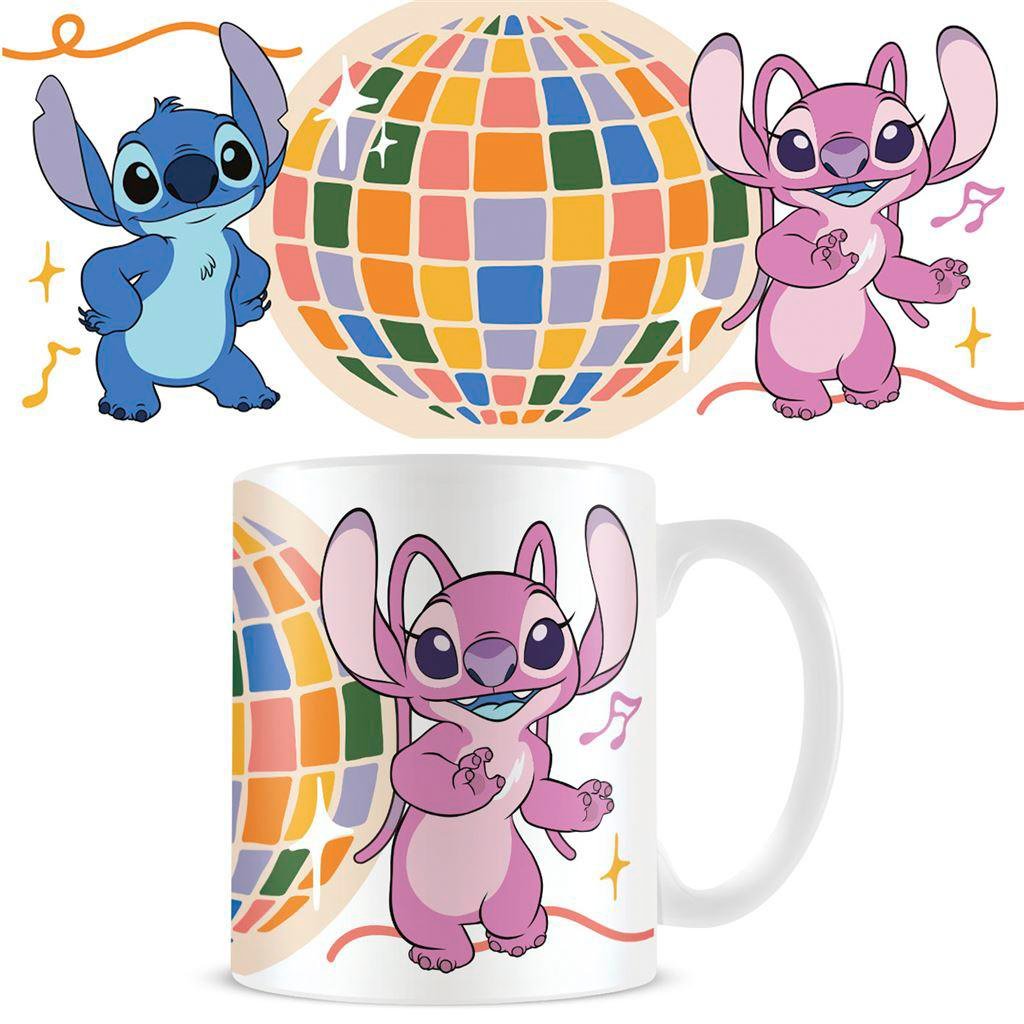 DISNEY Lilo & Stitch Disco Tasse 315 ml, Stitch & Diskokugel